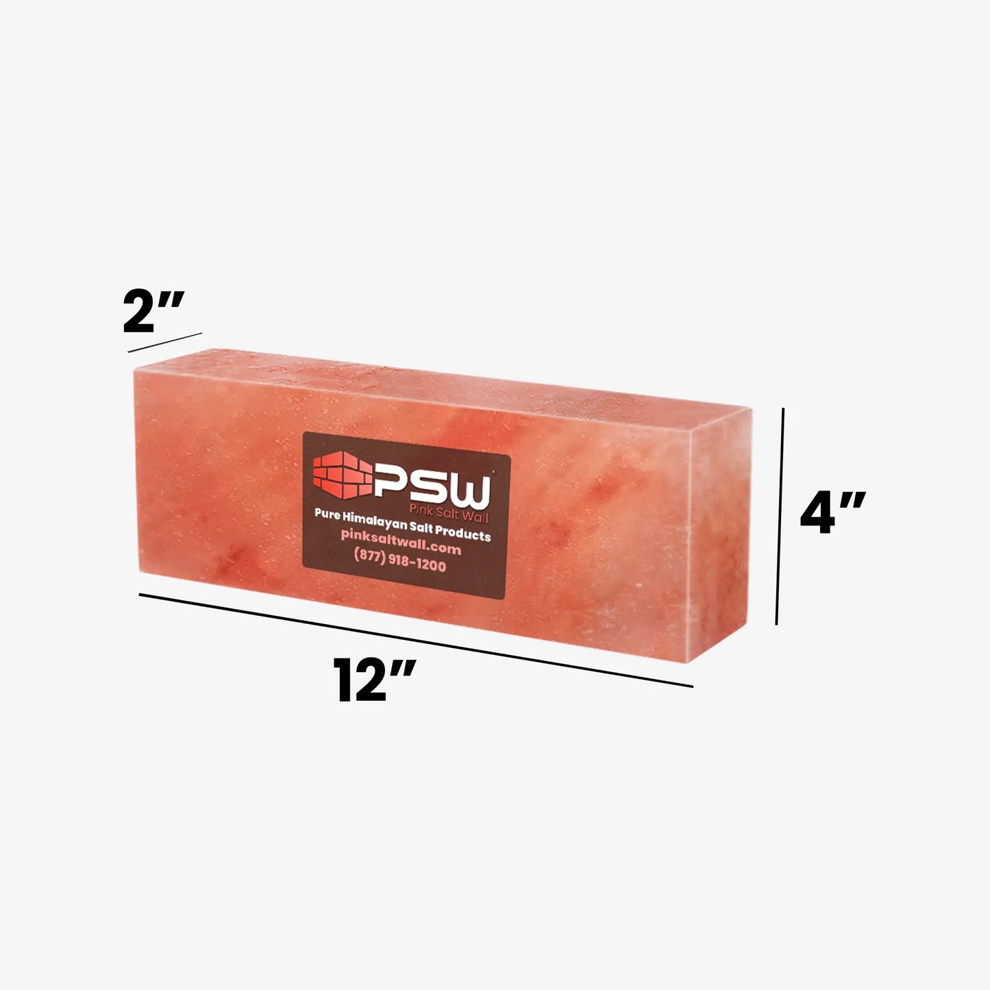 Himalayan Salt Bricks 12"(L) x 4"(W) x 2"(H) - Pack of 50
