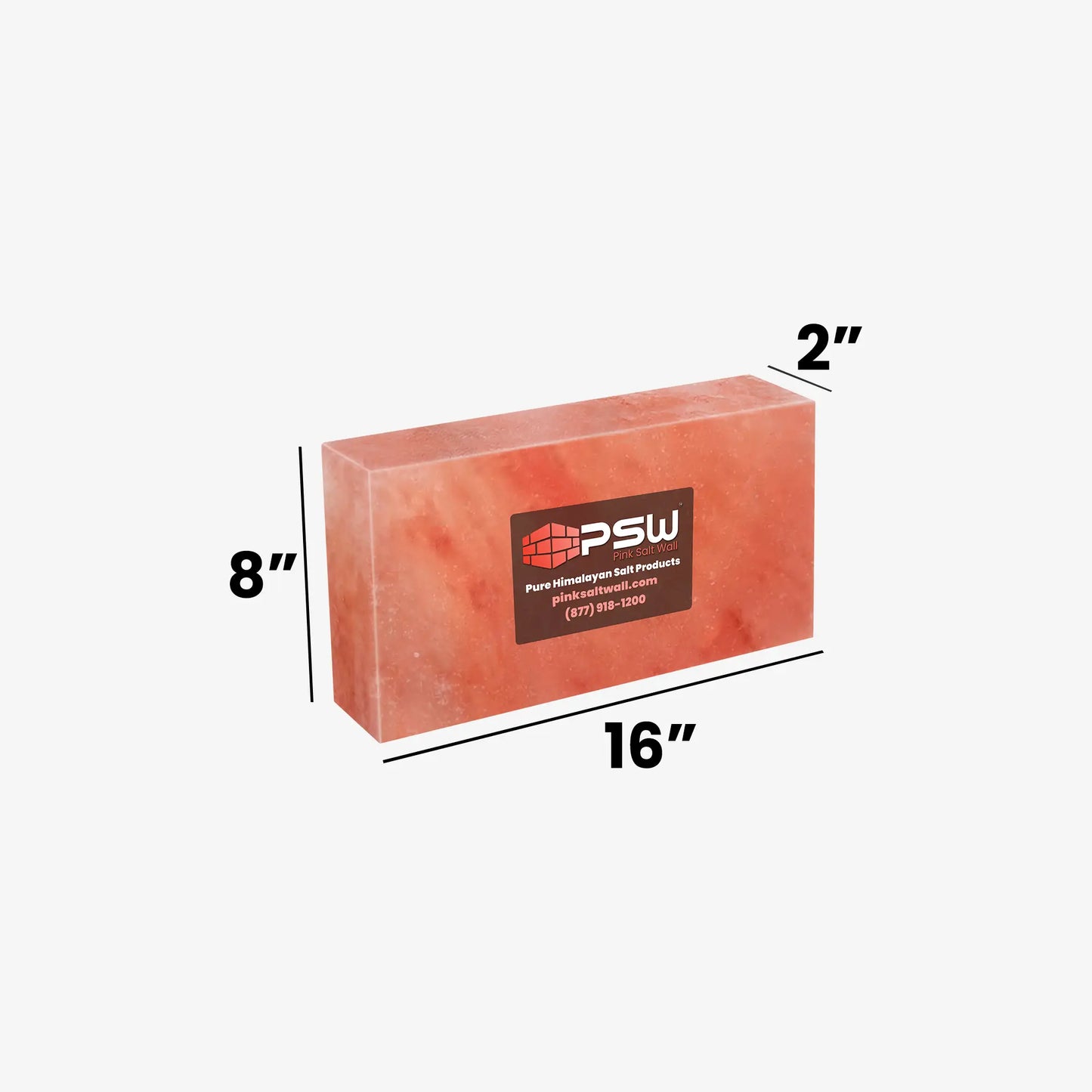 Himalayan Pink Salt Blocks 16"(L) x 2"(W) x 8"(H)
