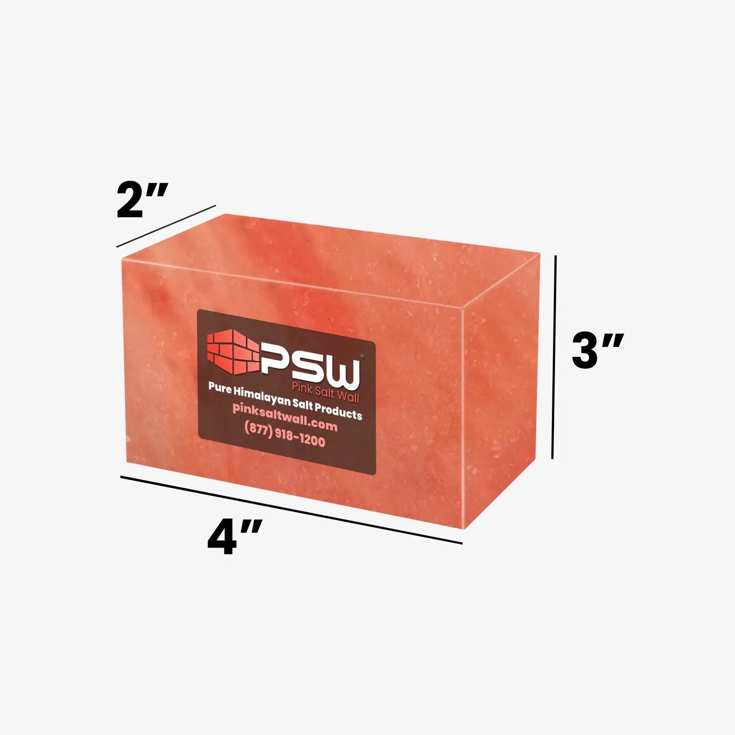 Himalayan Pink Salt Blocks - 4"(L) x 3"(W) x 2"(H)