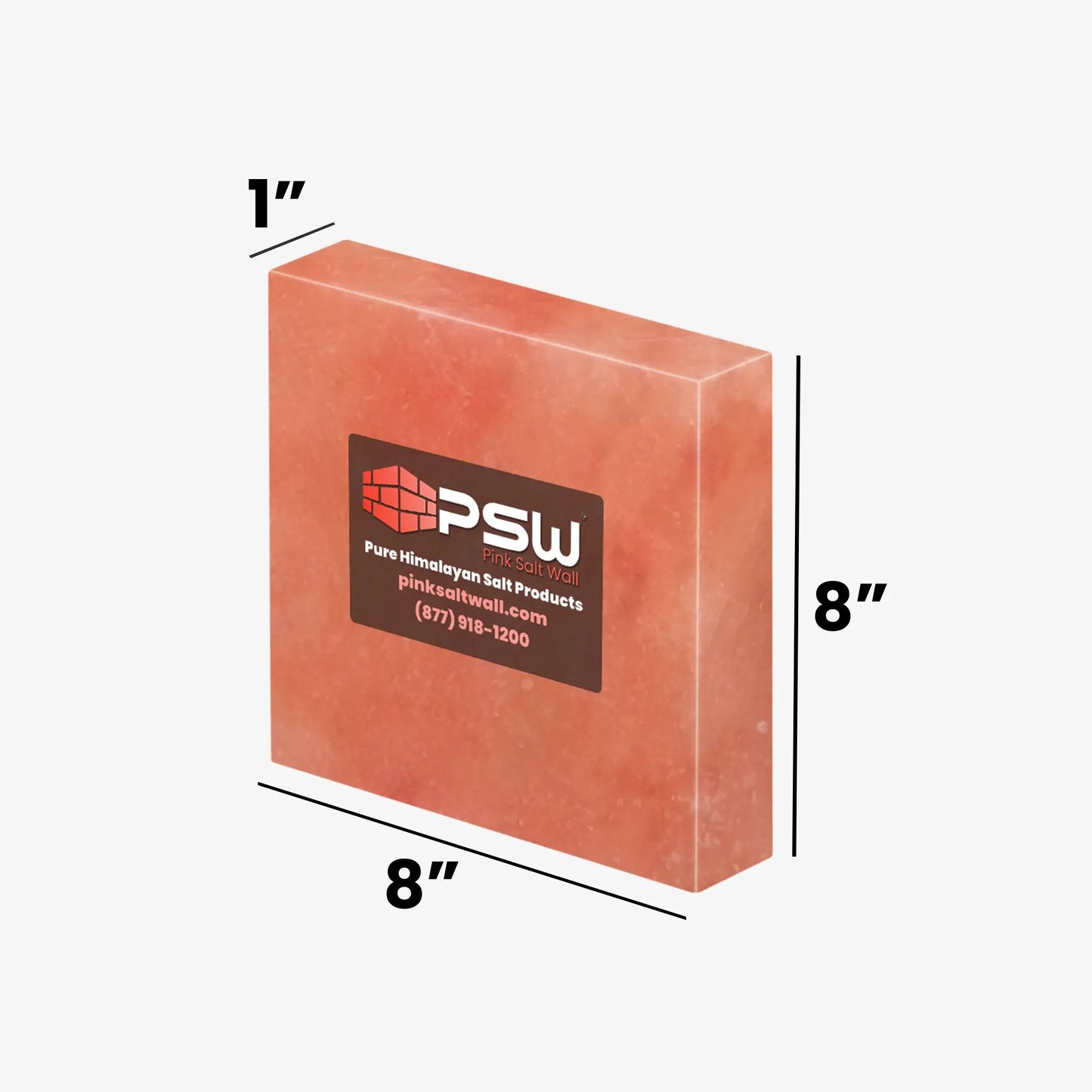 Himalayan Salt Tile (8" x 8" x 1")