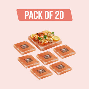 Himalayan Salt Cooking Plate (8" x 8" x 1") Pack of 20