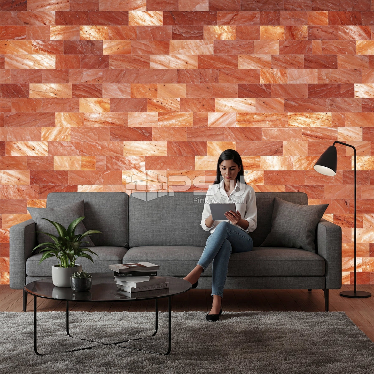 pink salt bricks for modern Home interiors