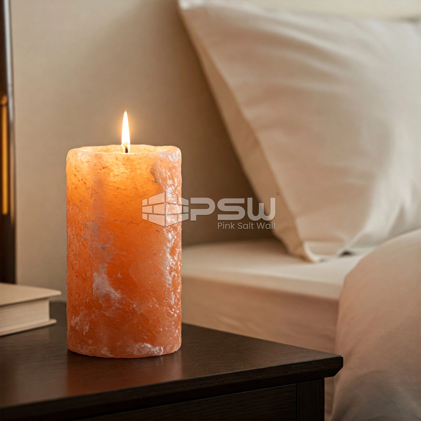 Himalayan salt cure candle for cozy spaces
