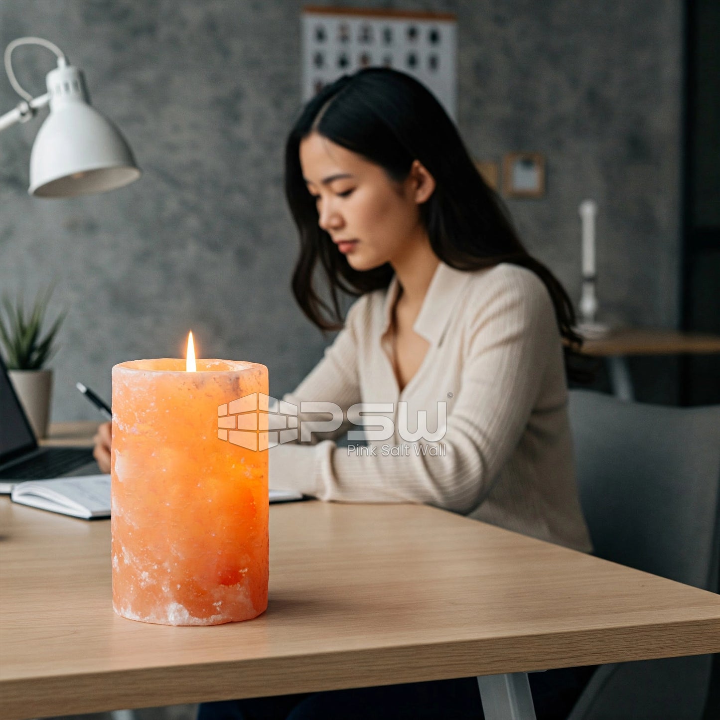 Himalayan pink salt candles for learning spaces