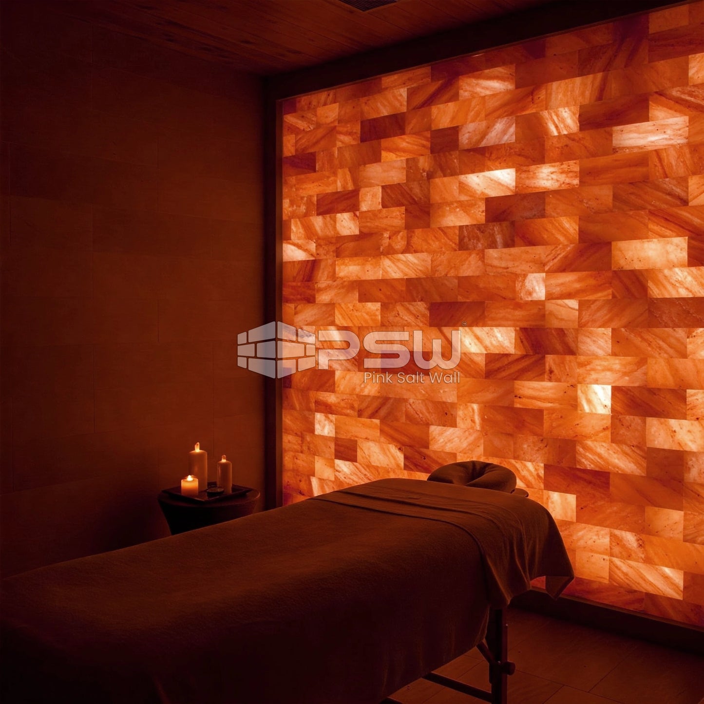 Himalayan Pink Salt Tile (12" x 8" x 2")
