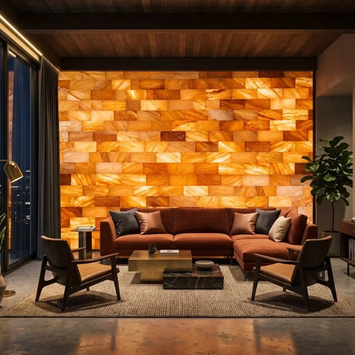 Pink salt Tiles for decorative wall panels