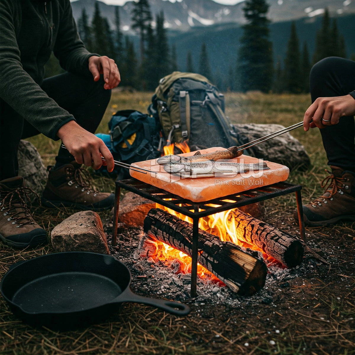 Salt blocks for cooking at home and outdoor grilling
