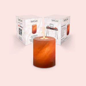SaltCure - Himalayan Pink Salt Candle Holder 4 inches