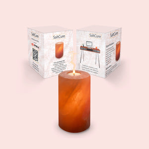 SaltCure - Himalayan Pink Salt Candle 6 inches
