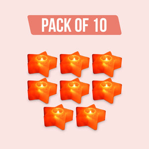 Starco – Star Shaped Himalayan Pink Salt Candle - Pack of 10