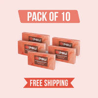 Himalayan Pink Salt Tiles 8" x 4" x 1" – Pack of 10