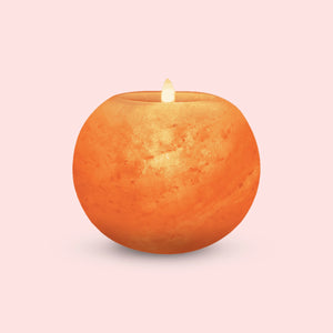 Monroe – Bowl Shaped Himalayan Pink Salt Candle