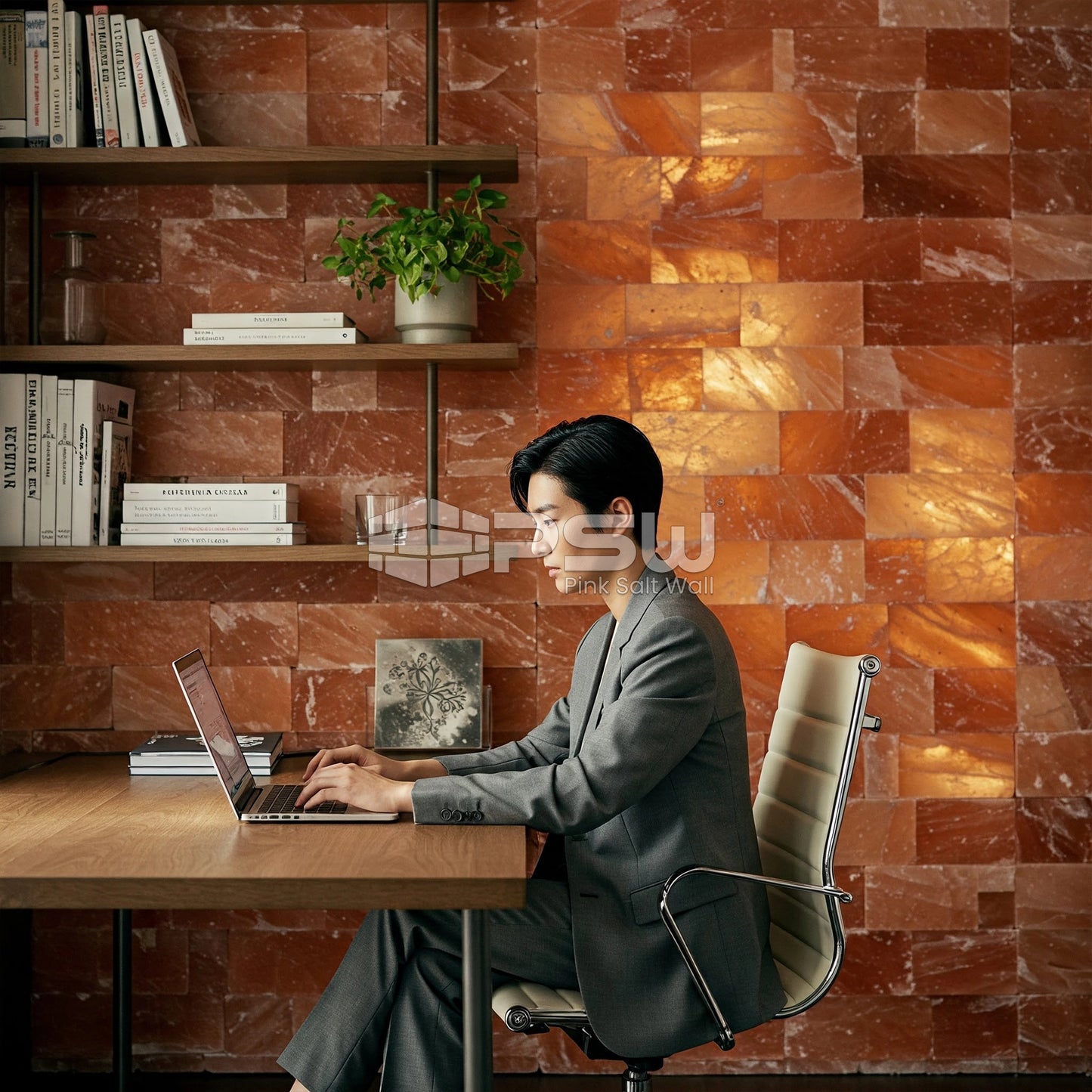 Himalayan salt bricks for salt room interiors