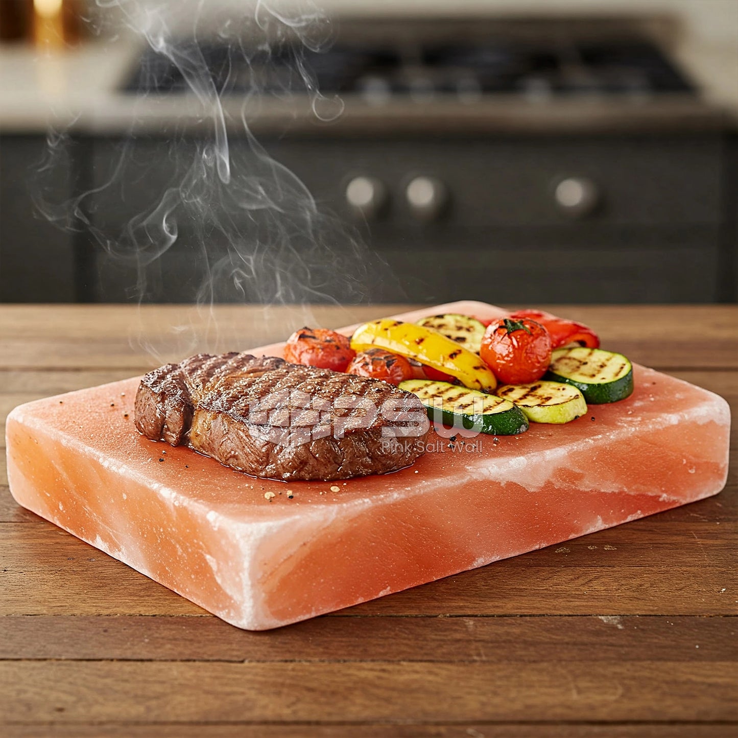 pink salt slab for cooking