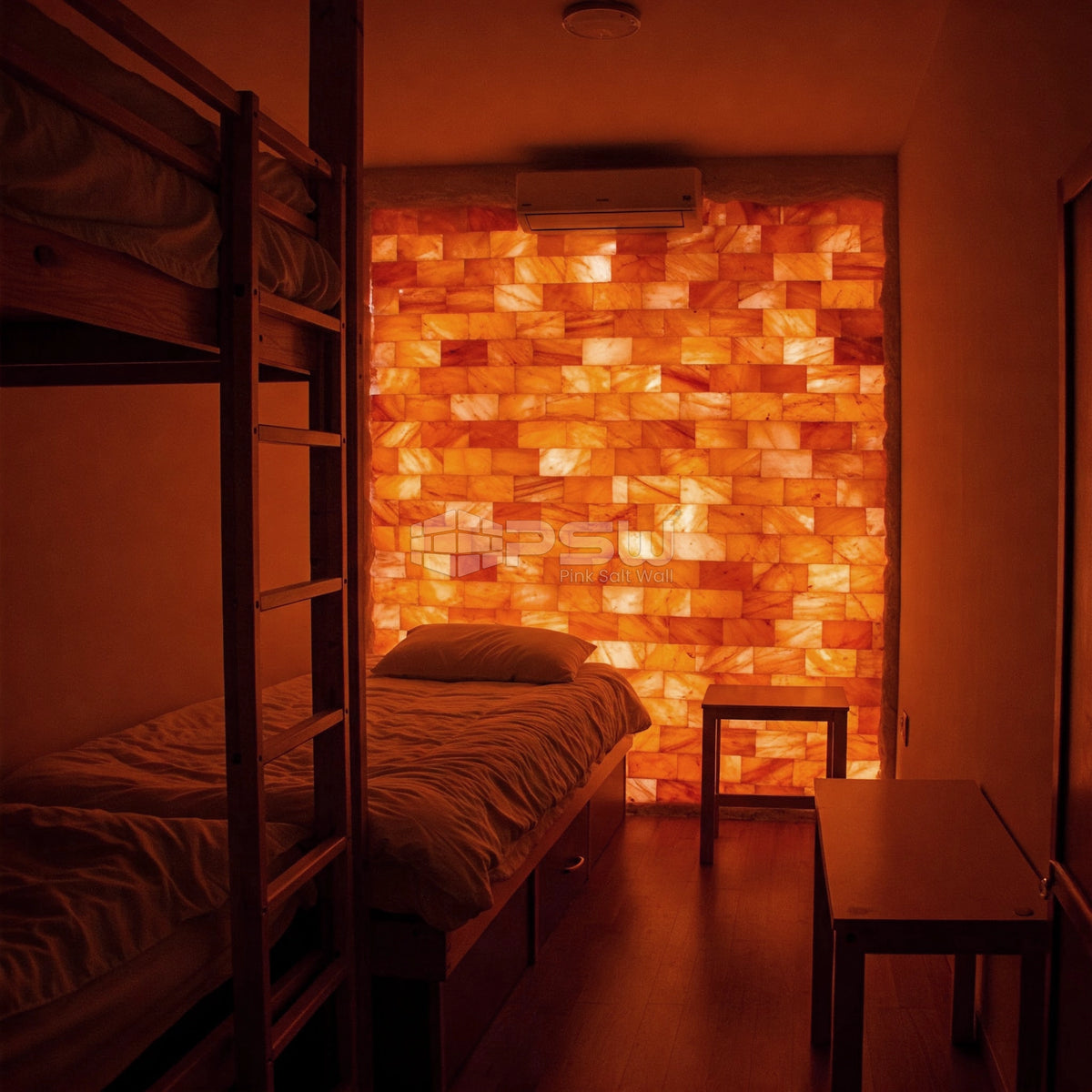 pink salt tiles for wall in living room