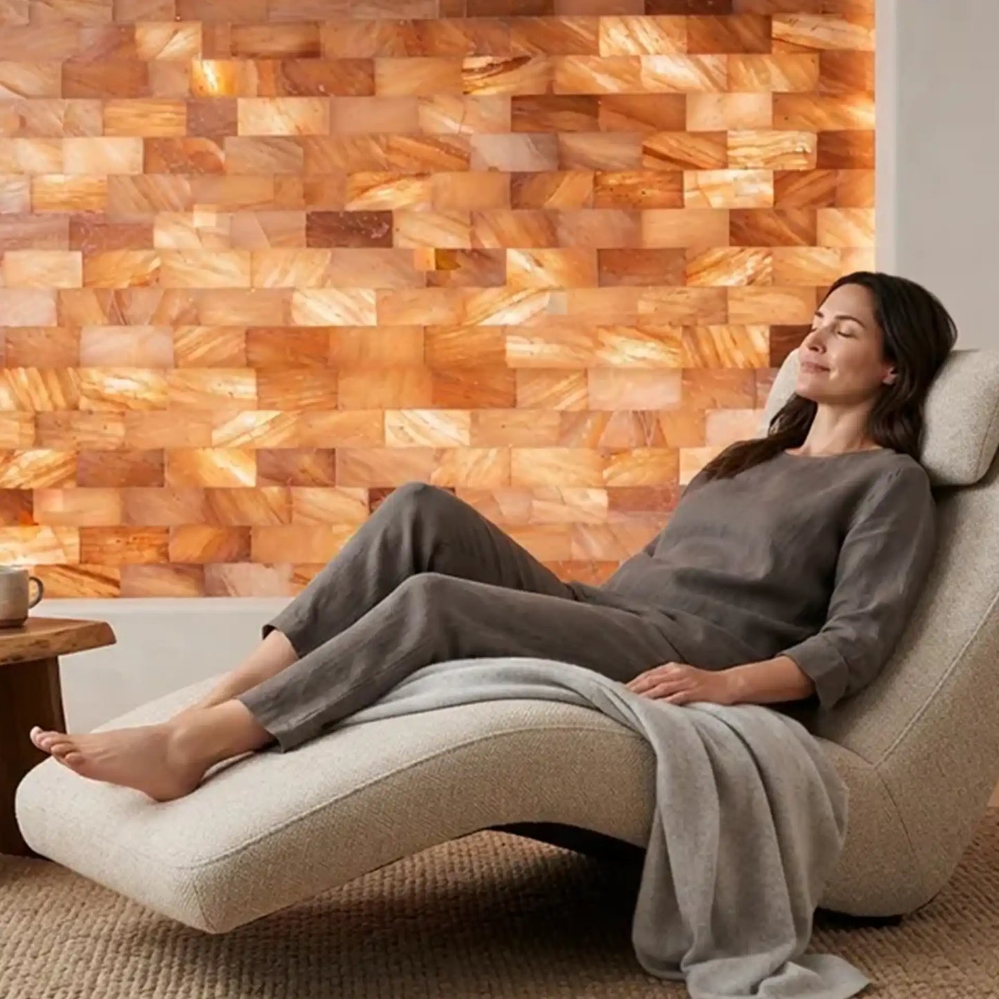 Himalayan salt tiles for therapy