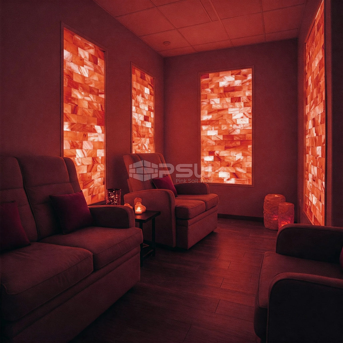 Himalayan salt tiles for walls penals