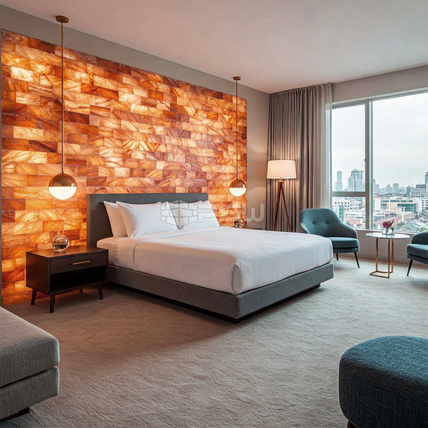 salt blocks for room wall design