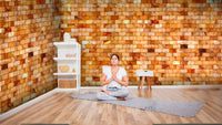 Himalayan salt bricks room