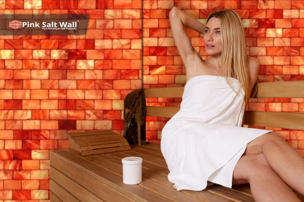 Himalayan salt bricks for sauna