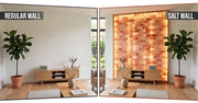 Himalayan Salt Wall vs Regular Wall