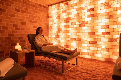 How Do Pink Salt Bricks Create a Better Spa Atmosphere?