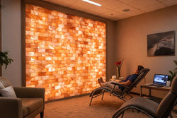 Pink salt bricks