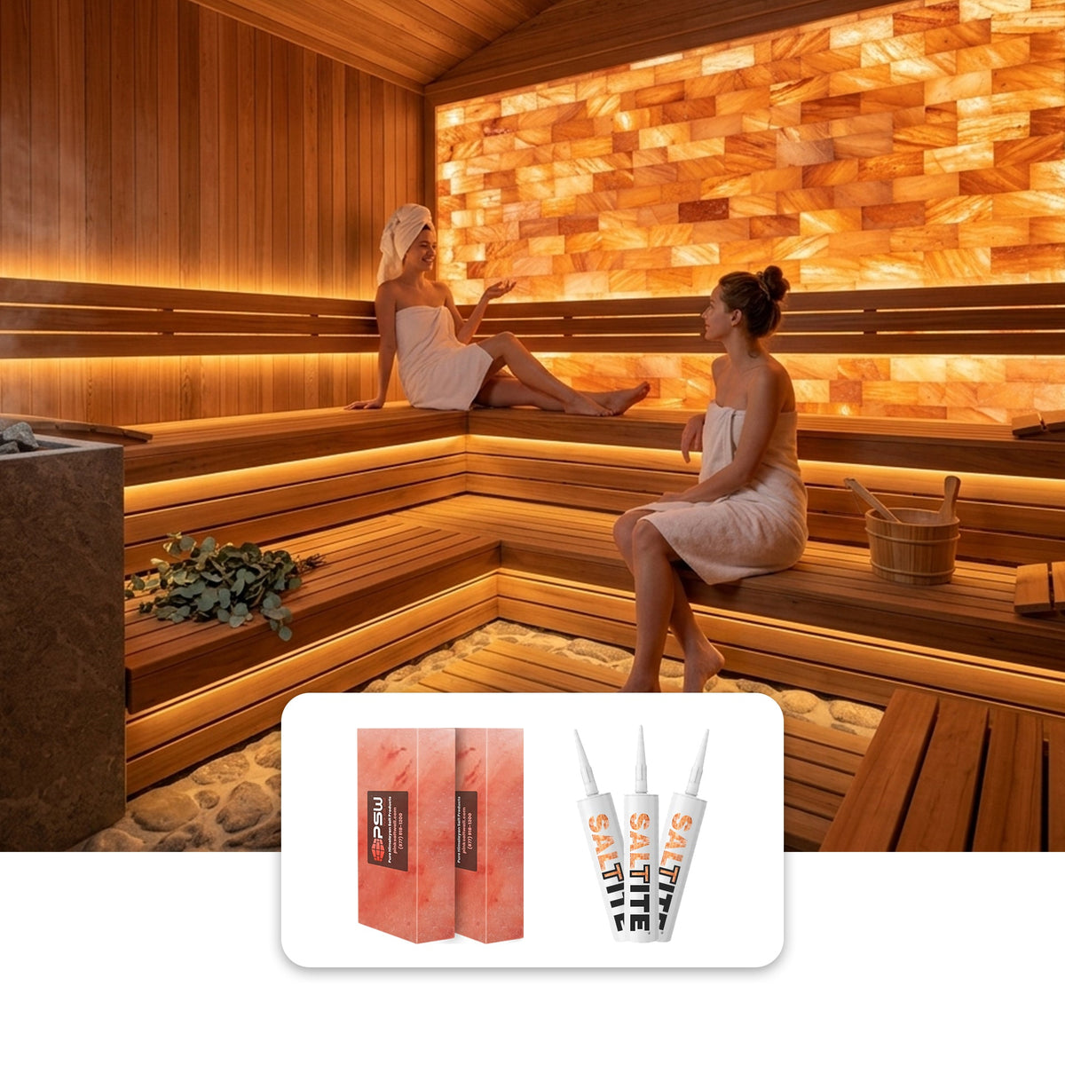 Himalayan Salt Bricks for Sauna & Spa Walls