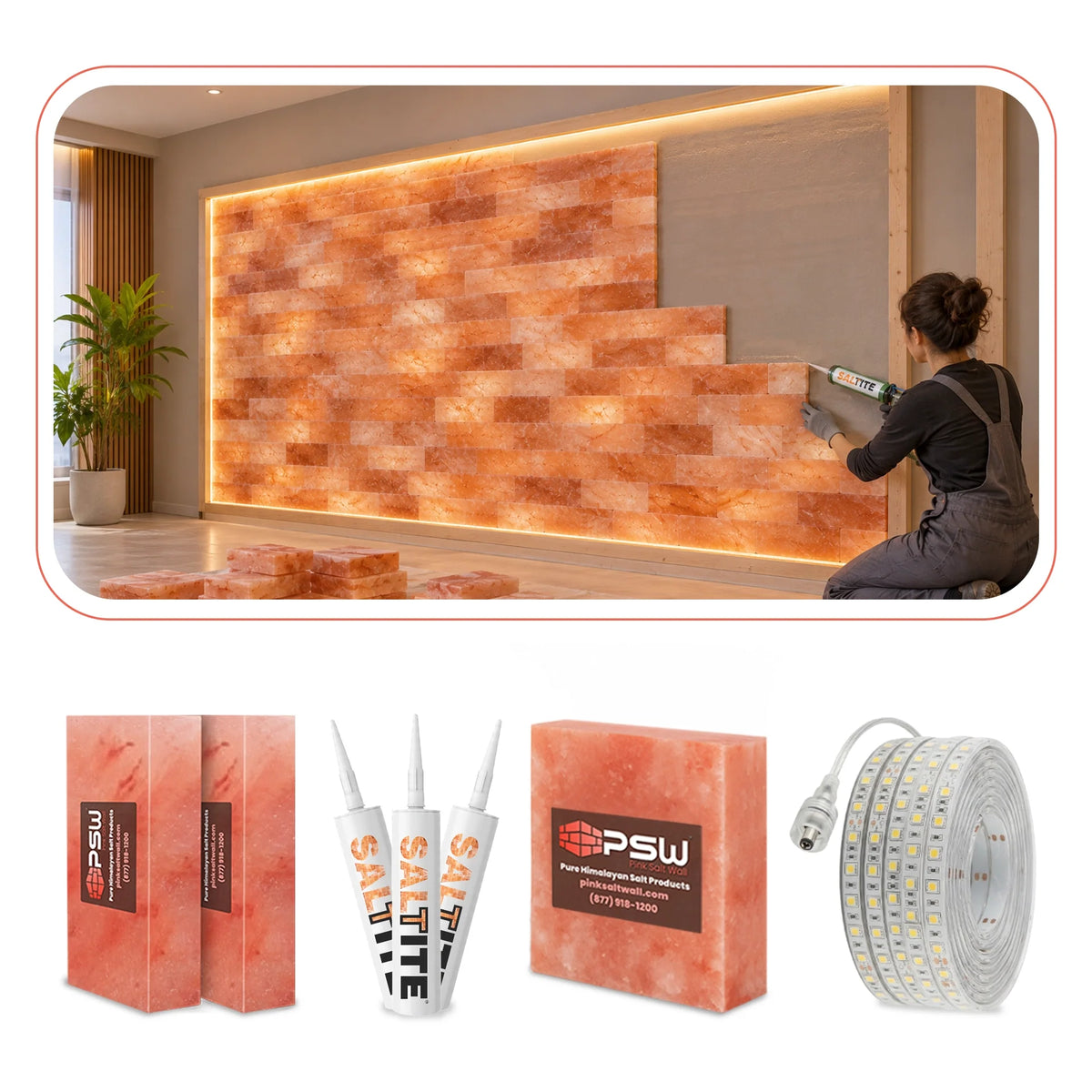 DIY Himalayan Salt Wall Kits