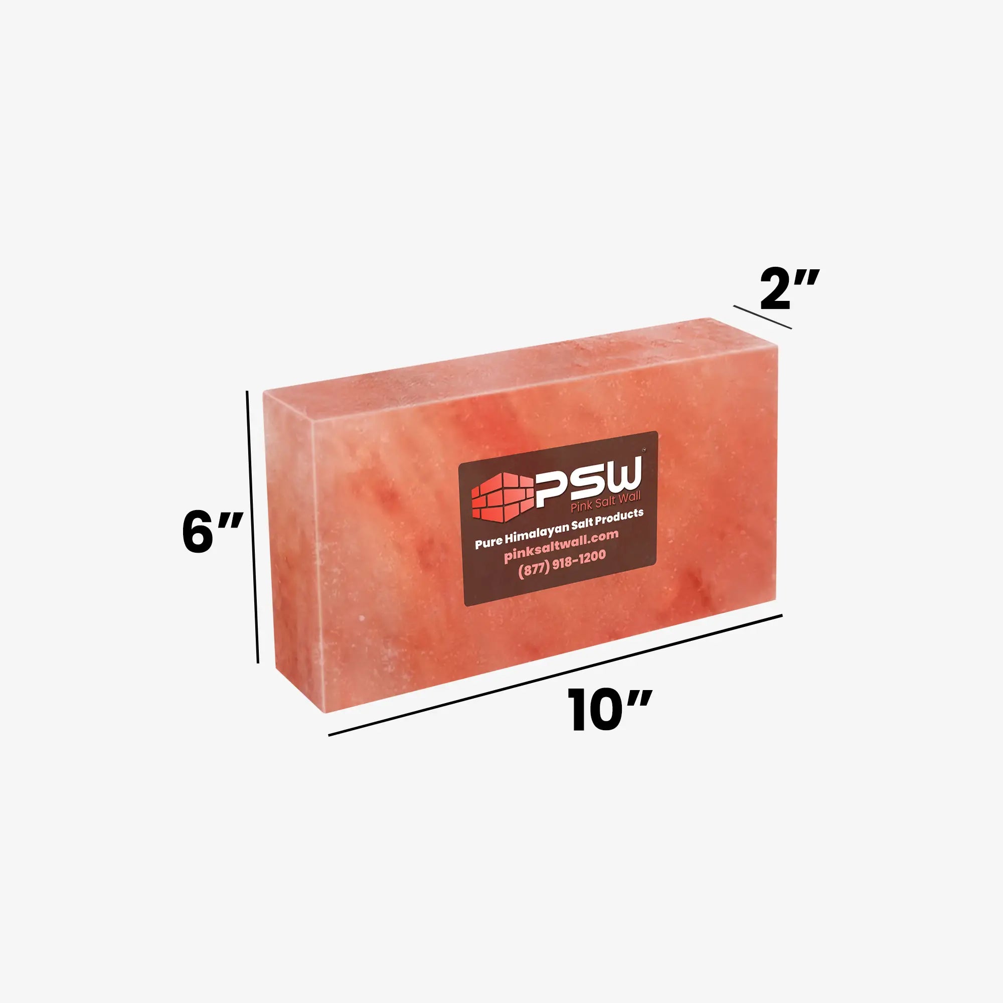 Himalayan Pink Salt Block 10" x 6" x 2"