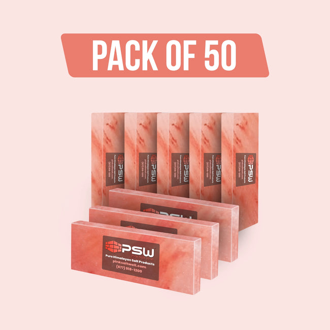Himalayan Pink Salt Tile (12" x 4" x 1") - Pack of 50