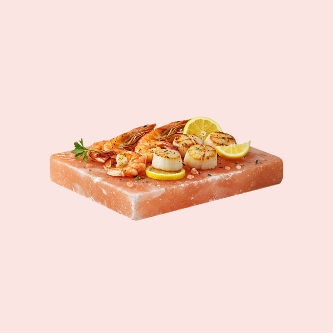 Himalayan Pink Salt Serving Block 8" x 8" x 2"