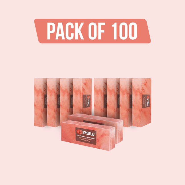 Himalayan Salt Bricks 12"(L) x 4"(W) x 2"(H) - Pack of 100