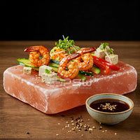 Himalayan Salt Cooking Plate (12” X 8” X 2) Pack of 5 with Free Tray