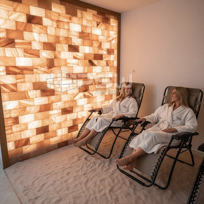 Wellness Pack 3: 500 Salt Bricks, 17 Adhesives, 165 feet LED light string & Music Machine