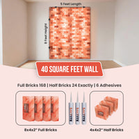 Himalayan Salt Brick Wall Kit (5x8 Ft) 40 Sq. Ft –  Do It Yourself