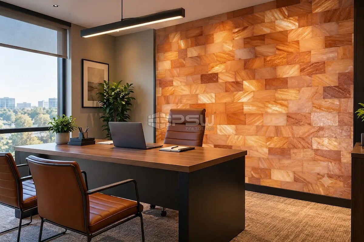 Himalayan Salt Wall for Executive Office