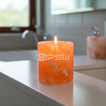 SaltCure - Himalayan Pink Salt Candle Holder 4 inches