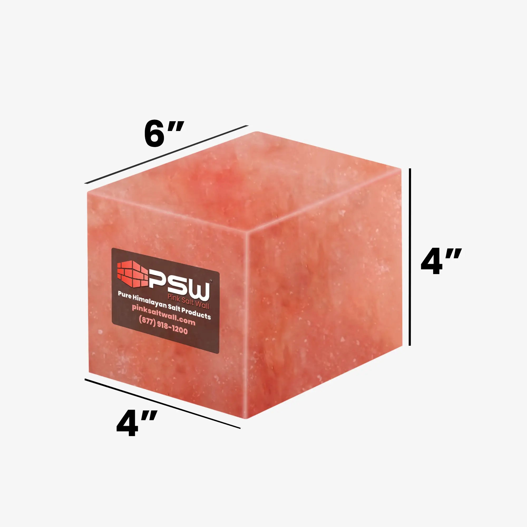 Himalayan Pink Salt Blocks 4"(L) x 4"(W) x 6"(H).