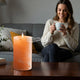 Scented Himalayan Pink Salt Candles 6" Flavor: Warm Vanilla Sugar