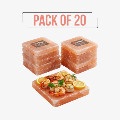 pink salt slabs for grilling, baking, chilling, and food presentation