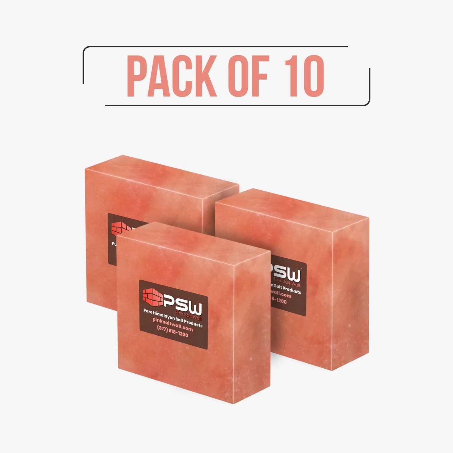 Himalayan Salt Blocks (8" x 8" x 2") - Pack of 10