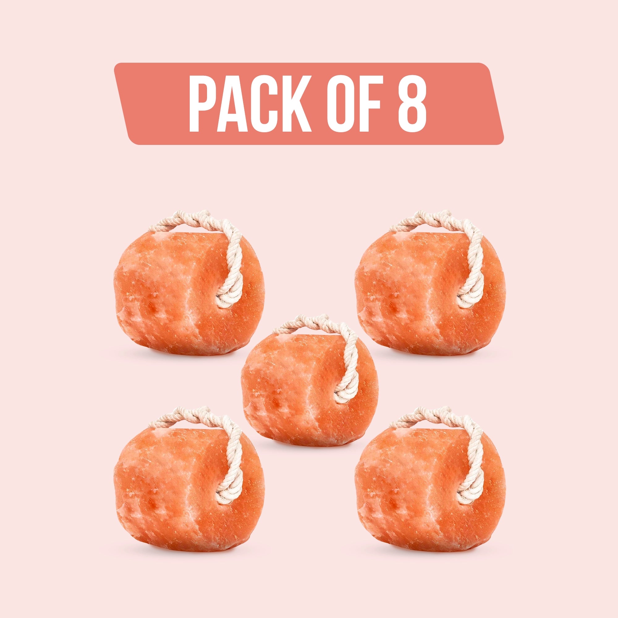 Himalayan Animal Licking Salt Block - 5lbs - Pack of 8