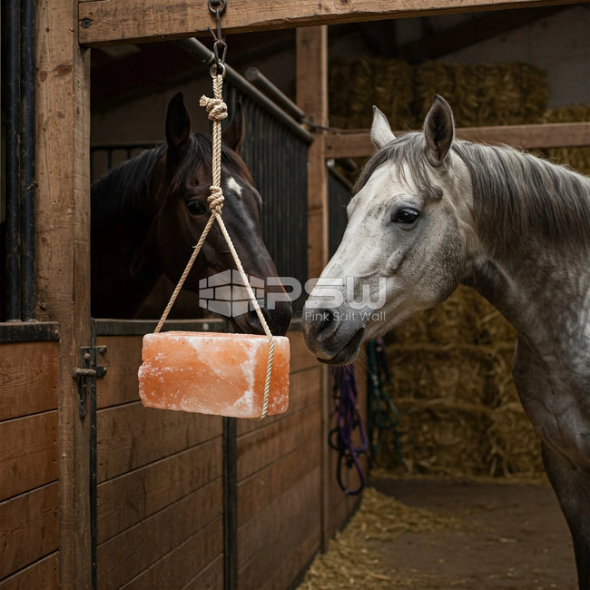 Animal Licking Salt Block