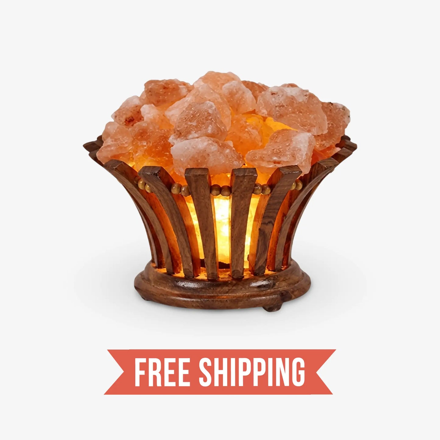 Basket of Himalayan Pink Salt for wellness