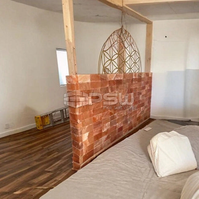 Himalayan Salt Divider Wall for Bedroom