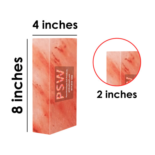 UNE - Himalayan Pink Salt Brick 8" x 4" x 2" - Free Shipping