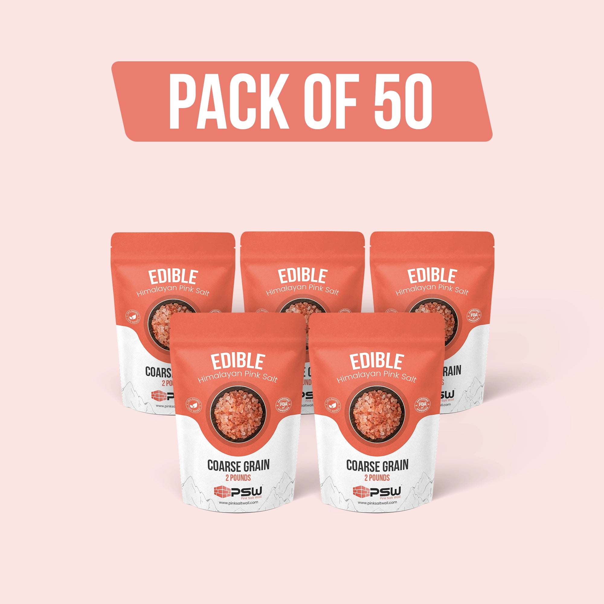 Edible Himalayan Salt pack of 50