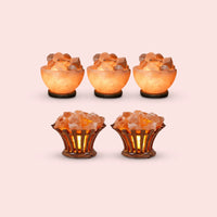 3 Ember - Himalayan Pink Salt Fire Bowl 2 Gizmo - Basket of Himalayan Pink Salt
