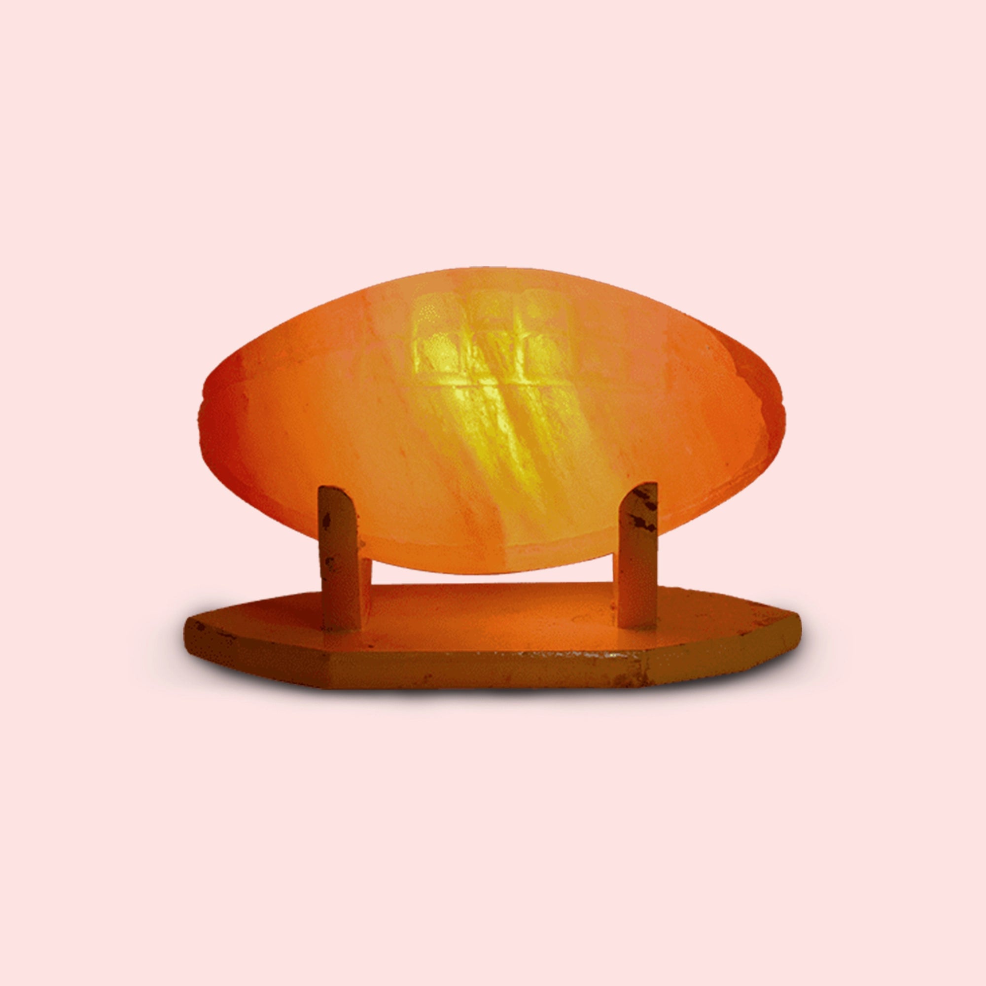Glomus - Football Shape Large Himalayan Salt Lamp